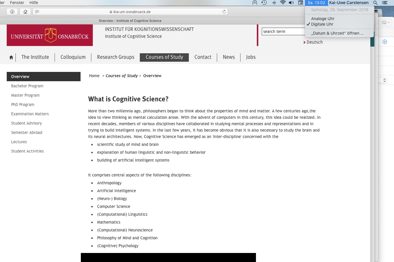 Cognitive Science ad